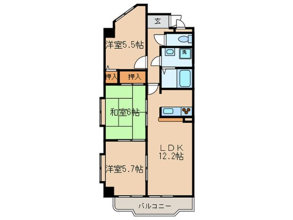 Ｐａｒａｄｉｓｏ白壁の物件間取画像